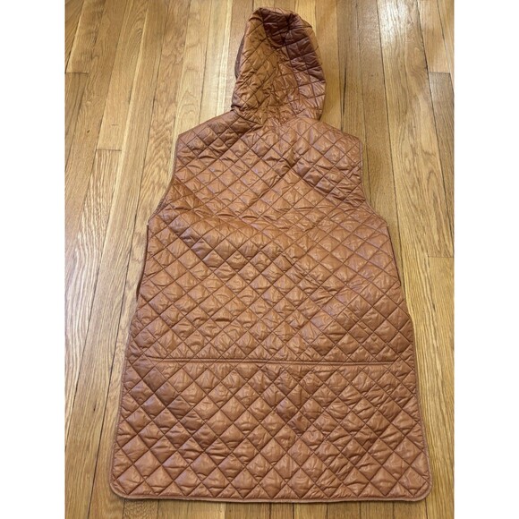 Acne Studios Brown Quilted Puffer Vest Hood Zip Up Midnight PAW17 Men’s M 48 - Picture 11 of 12